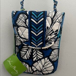 Vera Bradley Cell Phone Crossbody Bag in Blue Bayou